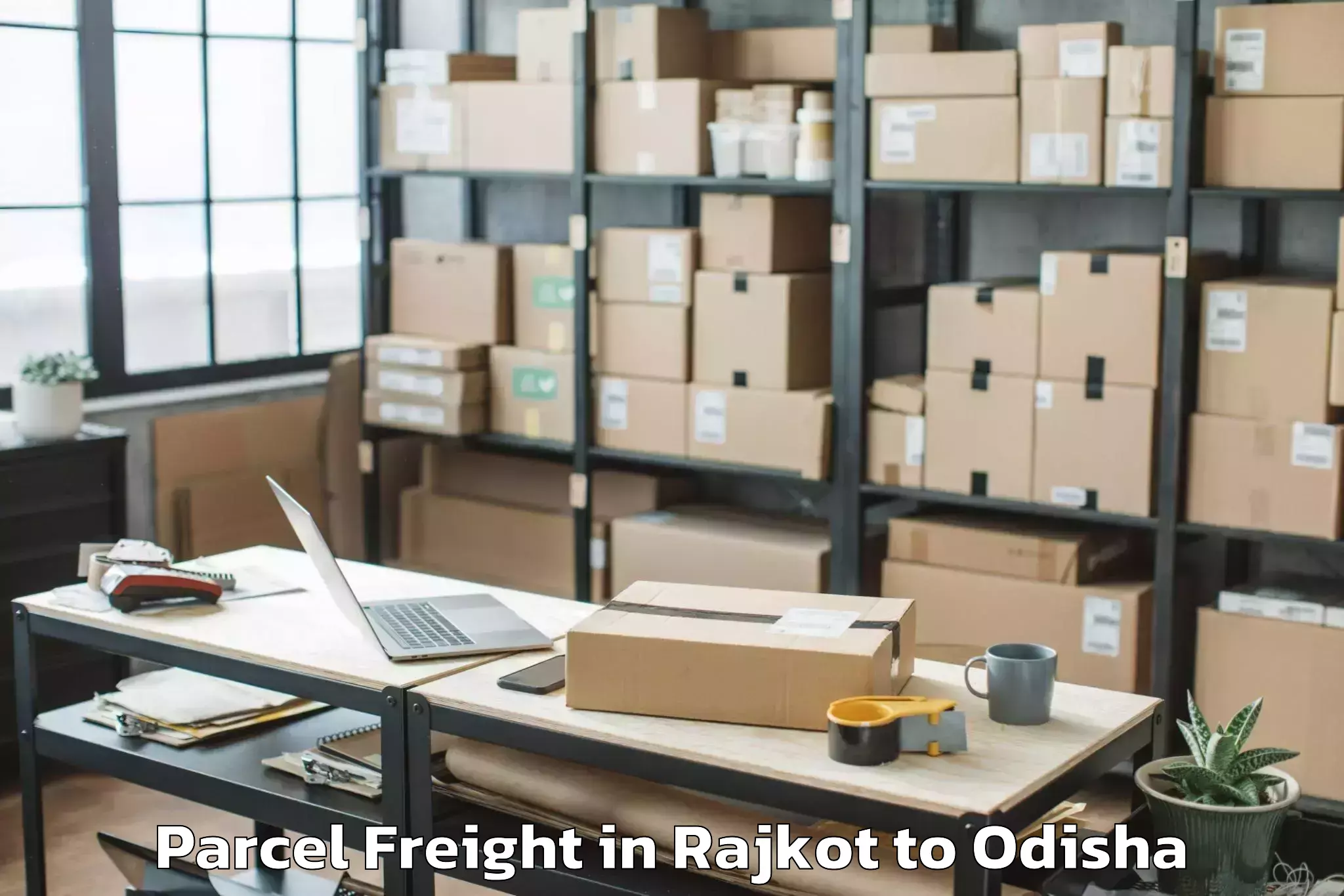 Affordable Rajkot to Khordha Parcel Freight